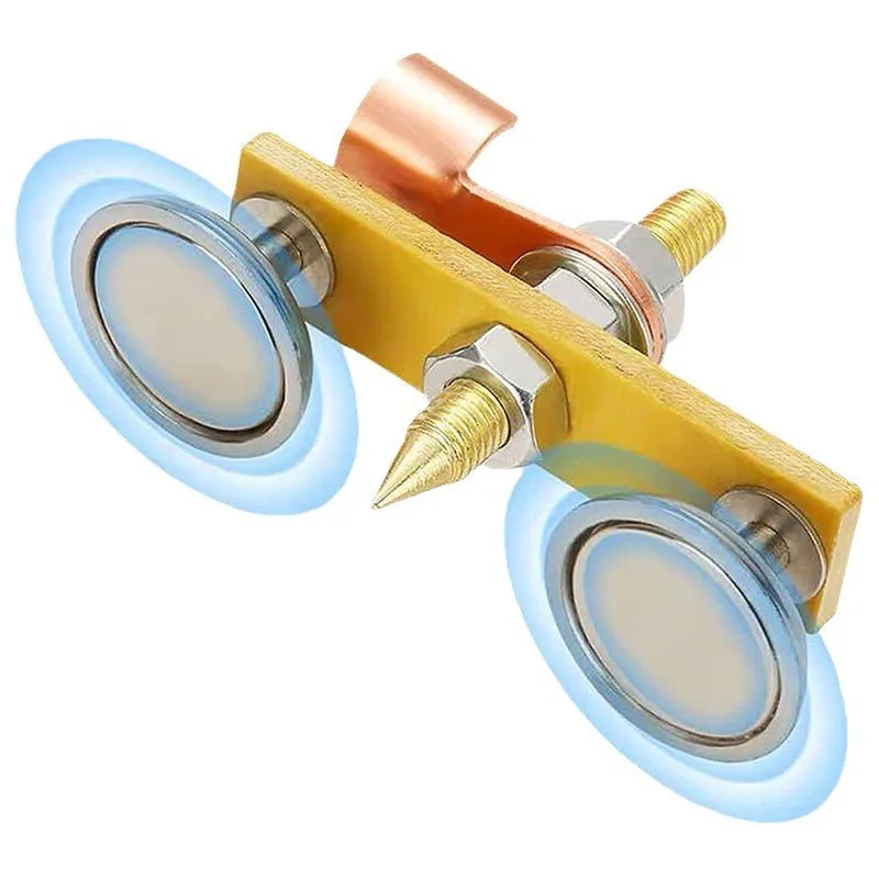 1pcs Welding Magnet Head Magnetic Welding Ground Clamp Holder Fixture Strong Welder Sheet Metal Repair Machine Ground Wire Clamp
