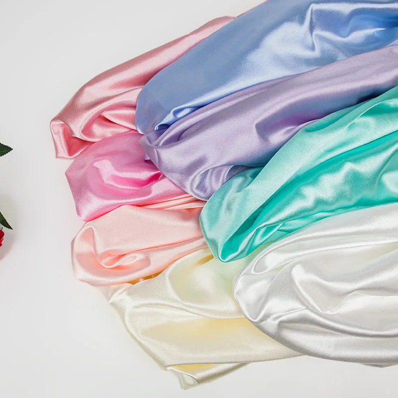 

Thickened satin crystal satin fabric stage wear dress fabric high-end solid color clothing designer fabric