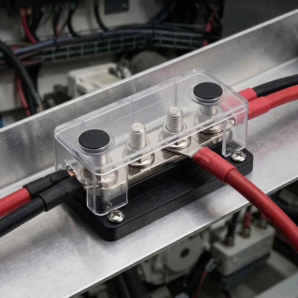 Battery Management Systems Marine Battery Distribution Marine Grade Wiring Connection Block Electric Wiring Terminal Nylon PC