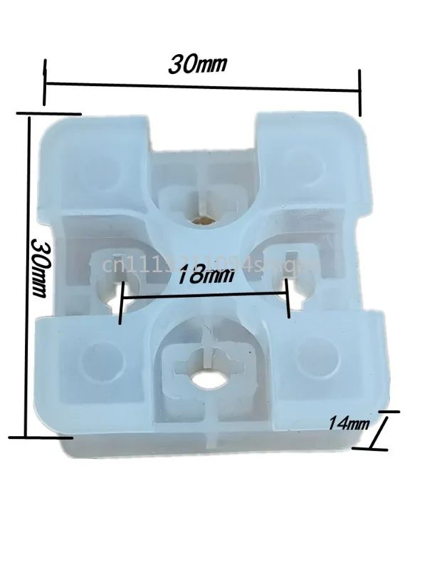 Electromagnetic valve coil Dechi dust-proof plug pin protection cover, four hole square circular plastic cover, three claw
