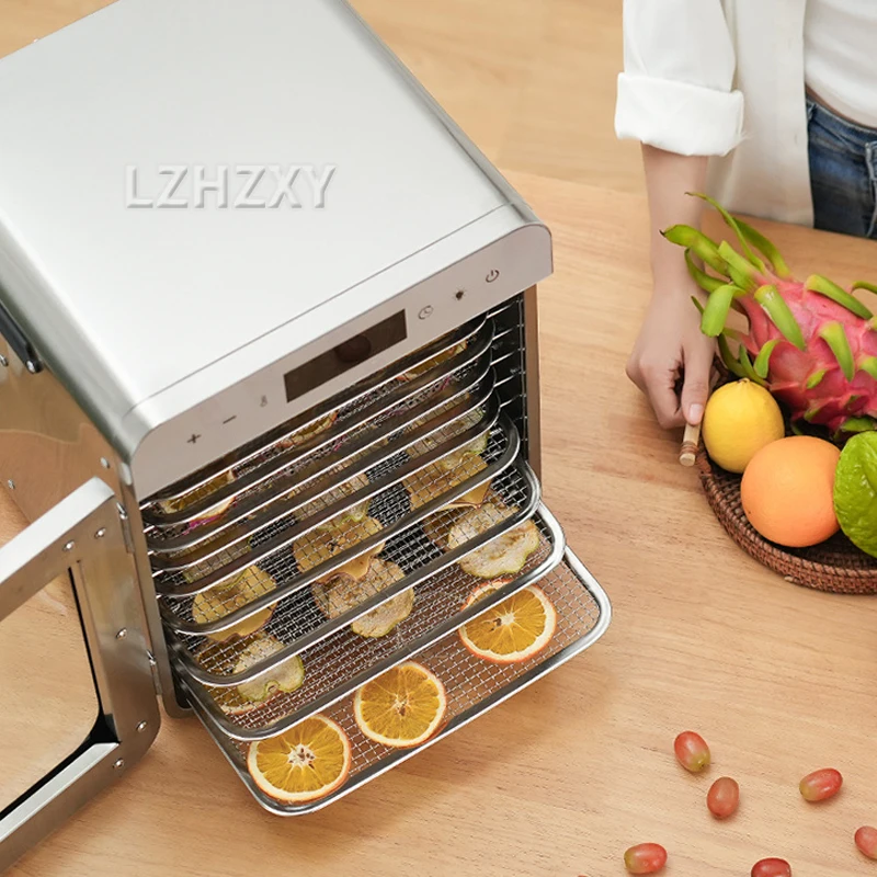 10 Trays Voedsel Dehydrator Rvs Machine 400 W/220 V Huishoudelijke Groenten Fruit Droger Met Digitale Timer voor Thuis