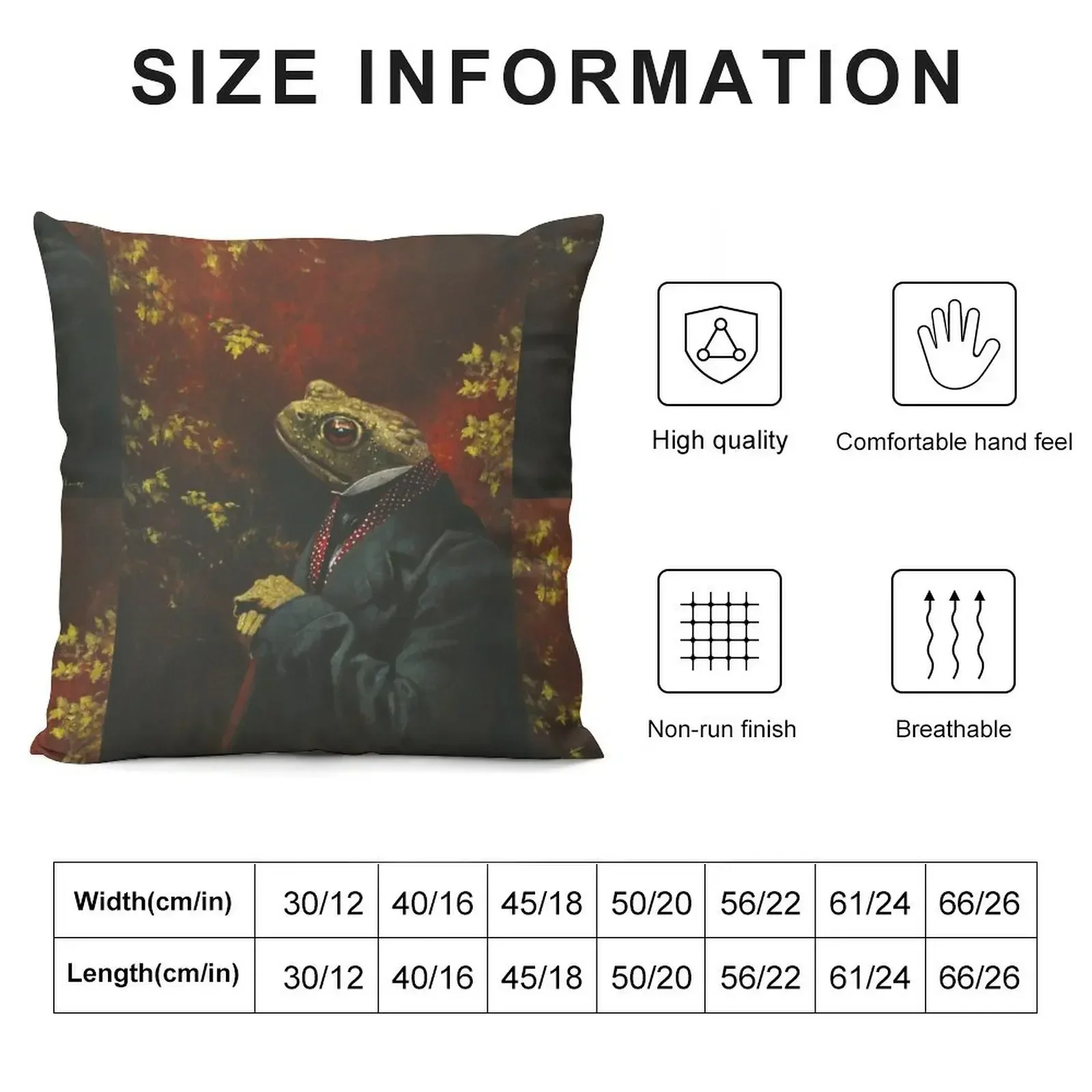 Mr Toad Throw Pillow Embroidered Cushion Cover ornamental pillows Decorative Sofa Cushions Decorative pillowcase pillow