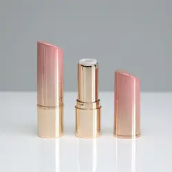 Slant Cap Lipstick Tube Peach pink gold gradient lipstick tubes empty tubes packaging material
