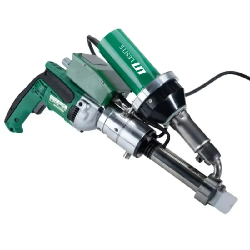 Plastic Extruder 600A Extrusion Geomembrane Welding Gun Dual-heated Extrusion Welding Machine for Welding PE PP PVDF Membrane