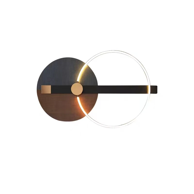 Imagem -06 - Nordic Led Ring Wall Lamp Designer Art Decoração Iluminação Sconce For Parlor Hotel Romm Sala de Jantar Escadas Corredor