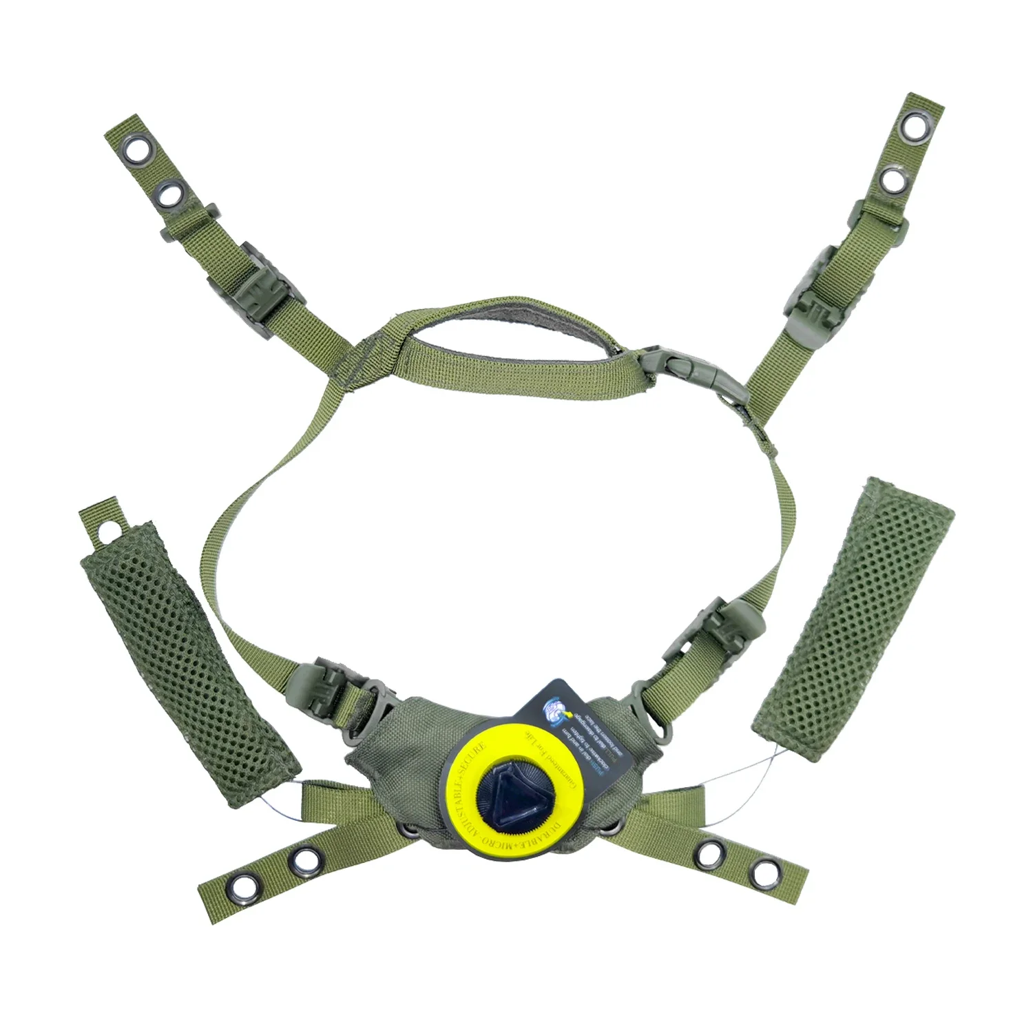 Wendy tactical helmet suspension system, ultra-lightweight design, adjustable lanyard, fully lined with sponge Velcro