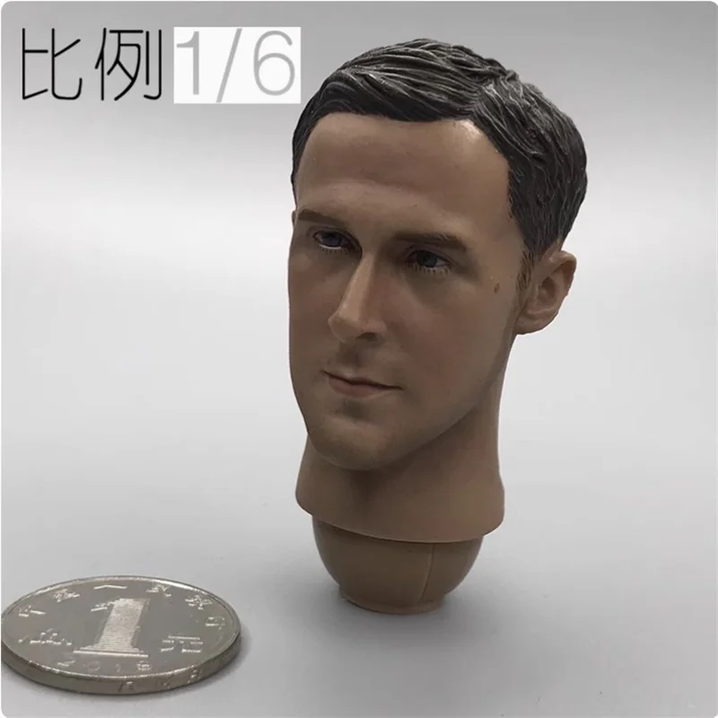 1/6 Scale Male Soldier Ryan Gosling Head Carving Sculpture Model Toy Fit 12'' Action Figure Body In Stock