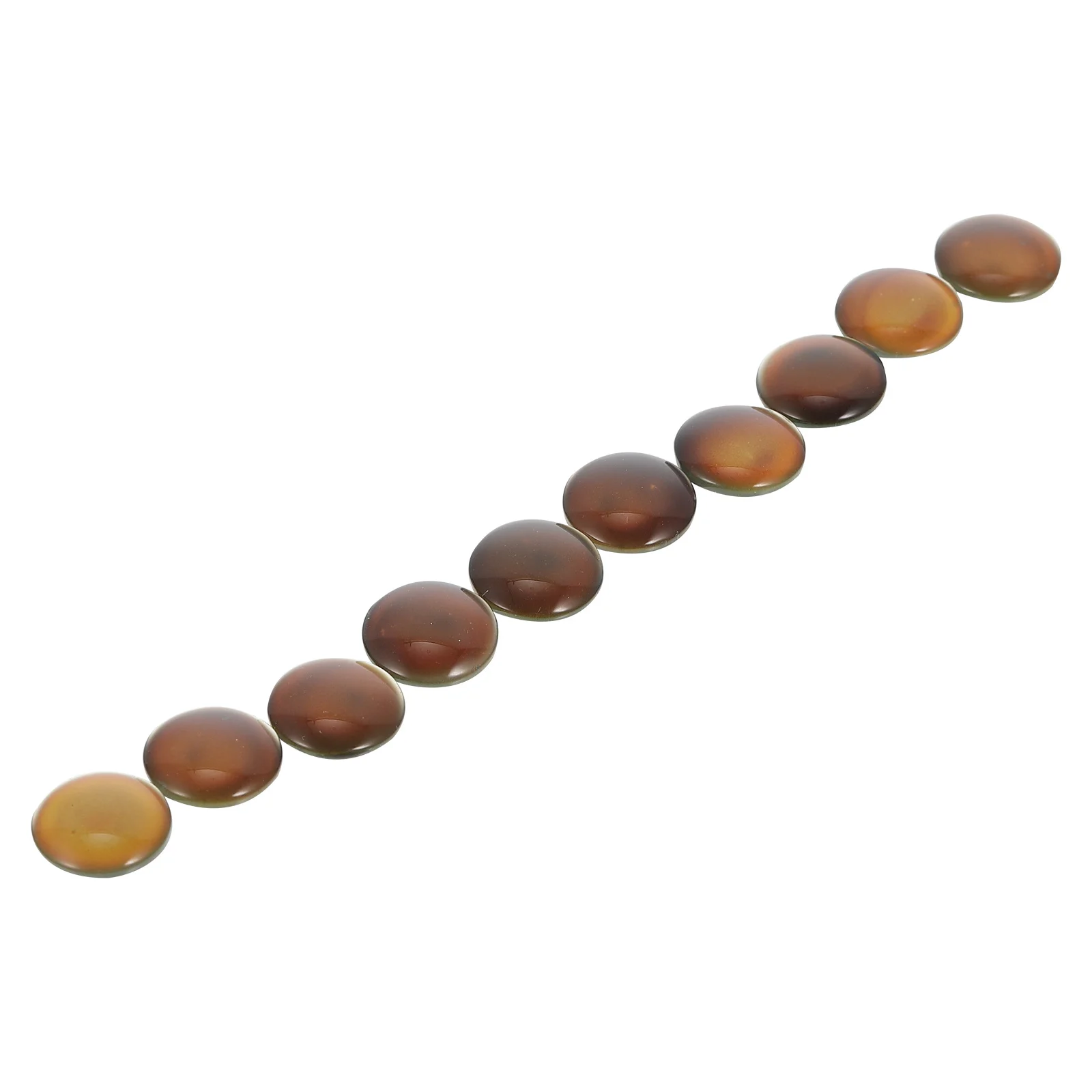 

10pcs Color Changing Glass Cabochons Shiny Diy Gems For Jewelry Making Supplies Craft Lovers Decorative Patches Oval Glass Dome