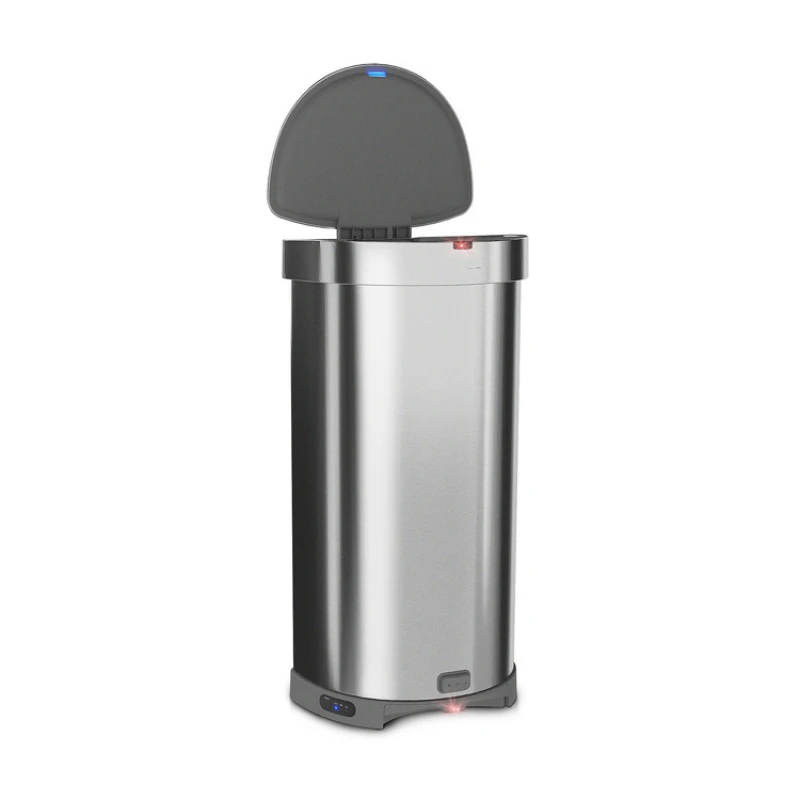 Stainless Steel Touchless Trash Can Auto Sensor Activate with Vacuum for Household