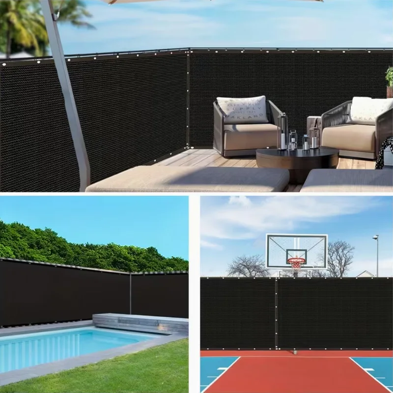 Sun Block Shade Net for Garden Privacy Screen Mesh Black Green White Outdoor Sunshade UV Protection