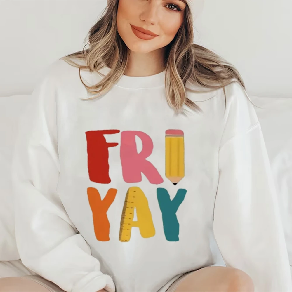 Roupas femininas gráfico moda rua harajuku estilo solto moletom colorido carta padrão design macio e respirável