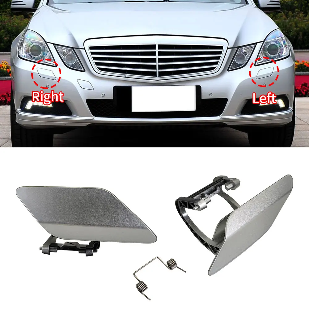 Car Front Bumper Headlight Washer Spray Cover Cap Accessory Replacement For Mercedes Benz E Class W212 E200 E260 E300 2128600108