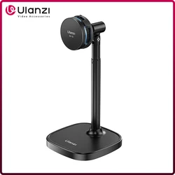 Ulanzi SK-10 Smartphone Wireless Charging Stand with Cooling Fan 360 Rotation Ballhead for Phone Gaming Livestreaming Vlogging