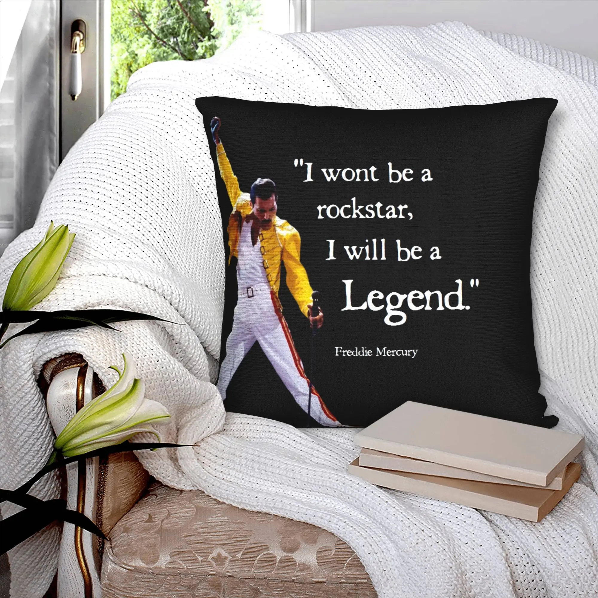 Freddie Mercury Pillow Case Home Decoration  Luxury Cushion Cover Car Pillowcase