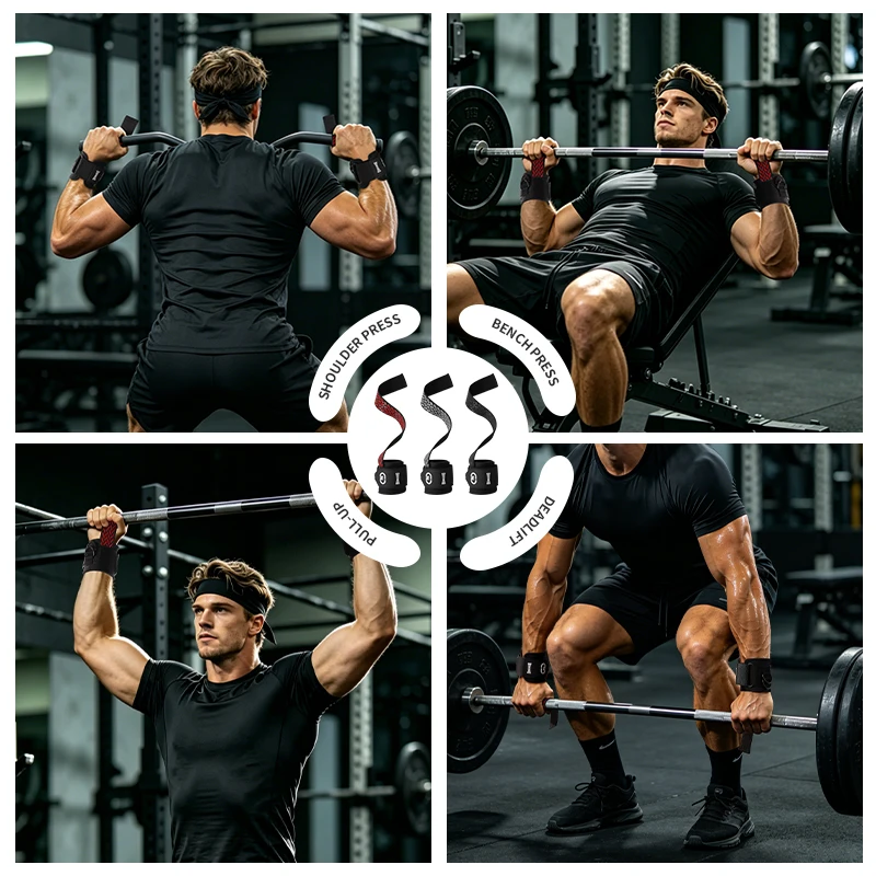 GOUNOD Gym-Handgelenkbandagen: Rutschfest, dicht, elegant, minimalistisch, weich, Premium-Qualität für Indoor-Krafttraining – Detail 11