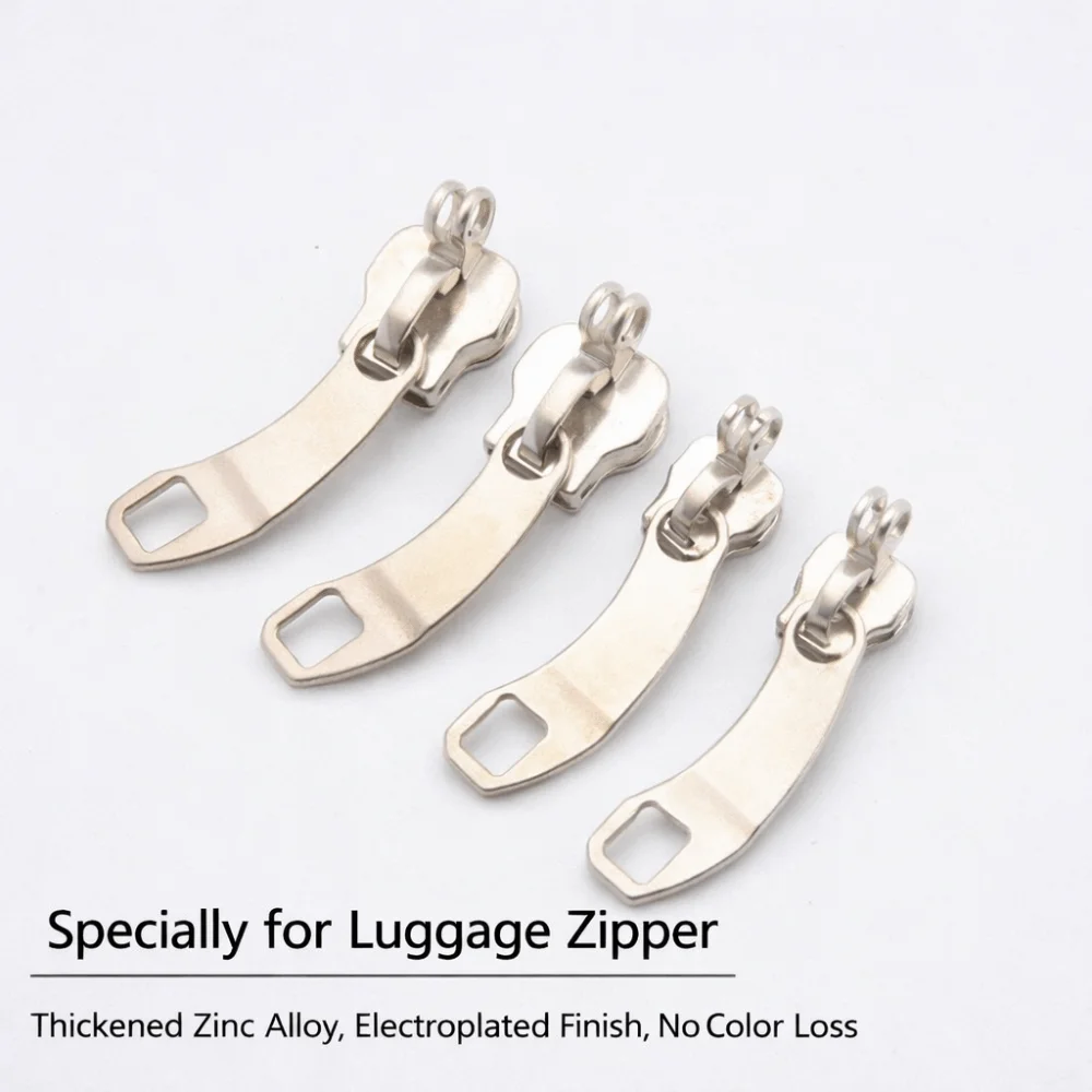 

Bag Zipper Replacement #5 #8 #10 Zipper Slider with Holes Large Size Zipper Pull Replacement Zipper Accessories Password Bag Use