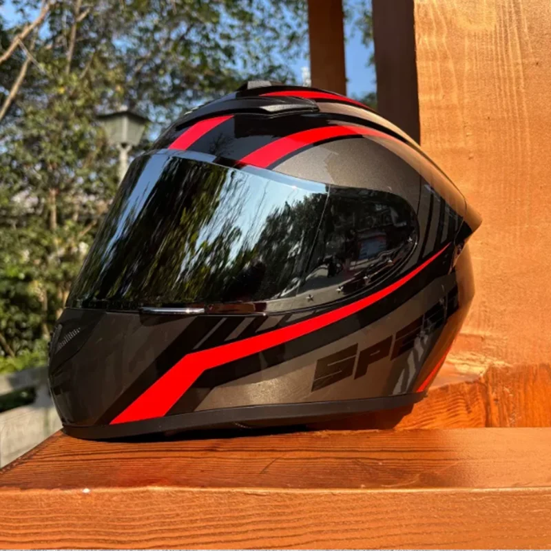 

Motocross Style Full Face Motorcycle Helmet with Visor Durable Shell and Multi-Density EPS Liner for Off-Road Adventure Riding