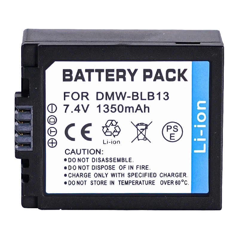 Decoded DMW-BLB13E Battery 1350mAh for Panasonic Camera Compatible with DMC-G1 G2 G10 GK GH1 GF1 Solve Battery Code Problem