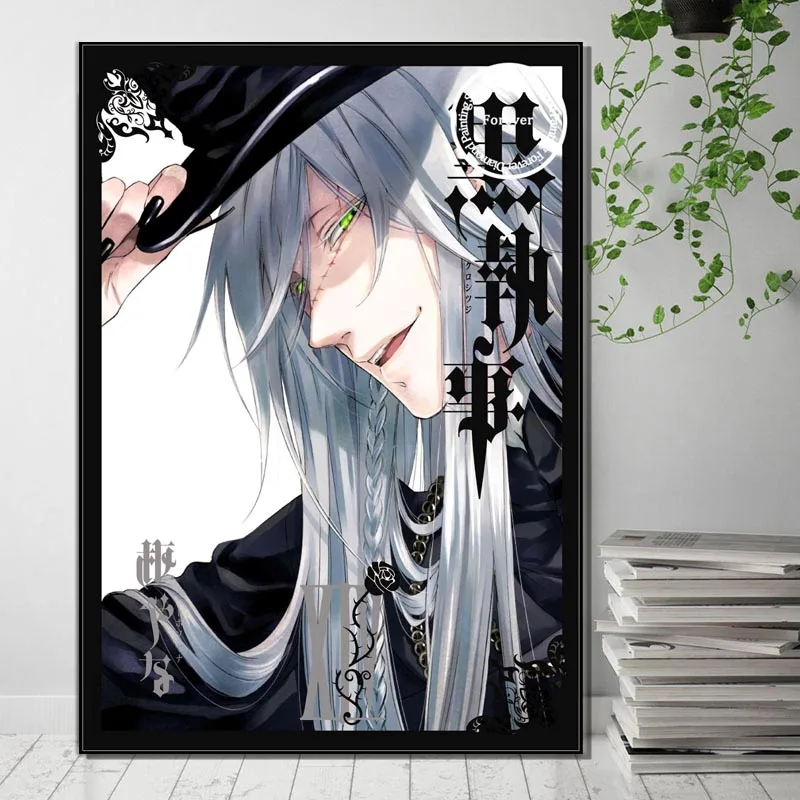 DIY Full Drill Diamond Rhinestone Painting Japanese Anime Black Butler Cross Stitch Embroidery Picture Mosaic Puzzles Home Decor