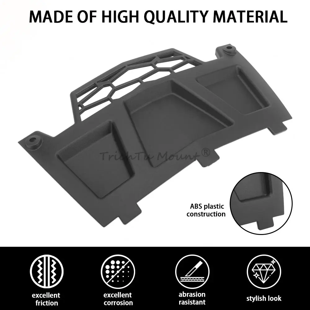 1Pc UTV Black Front Winch Cover For Polaris RZR XP Trail S 4 900 1000 Turbo EPS FOX XC 2014-2021 Waterproof Protective Shield