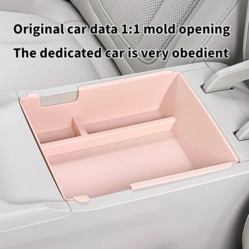 For Geely EX2 2026 Center Armrest Inner Storage Box Divided Partition Tray Car Interior Organizer Accessories Stowing Tidying