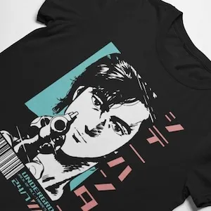 Unisex City Hunter Retro Anime T-Shirt, Ryo Saeba, Kaori Makimura Manga Shirt