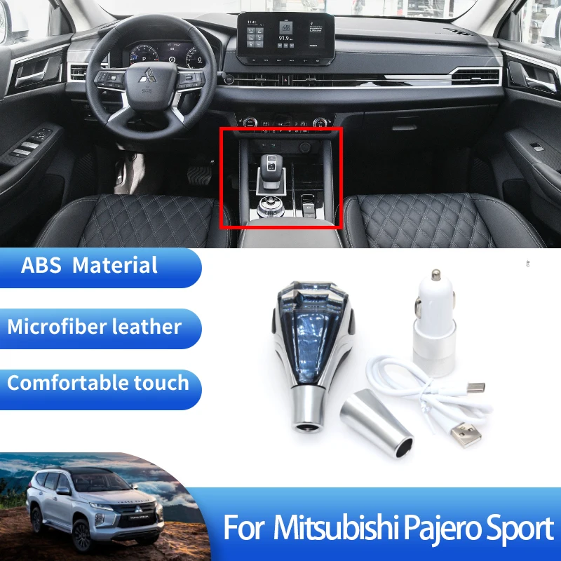 

For Mitsubishi Pajero Nativa Shogun Montero Sport MK1~3 K80 K90 PA KG KS QE QF 1997~2024 Crystal Shifter Handle Car Gear Shifter