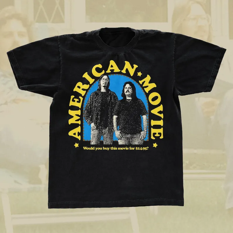 American Movie T-shirt, Documentary Teeshirt, Black Color Unisex Top, Mark Borchardt Top, Criterion Streetwear, Cinephile Shirt