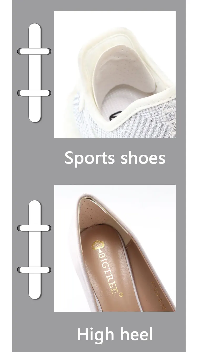 4 Stück Fersenspachtel, selbstklebende Füßeinsätze für Löcher in Schuhen und Turnschuhen, Fersenkissen, Fersenschutz, Fußpflege, Anti-Verschleiß-Einlagen – Detail 6