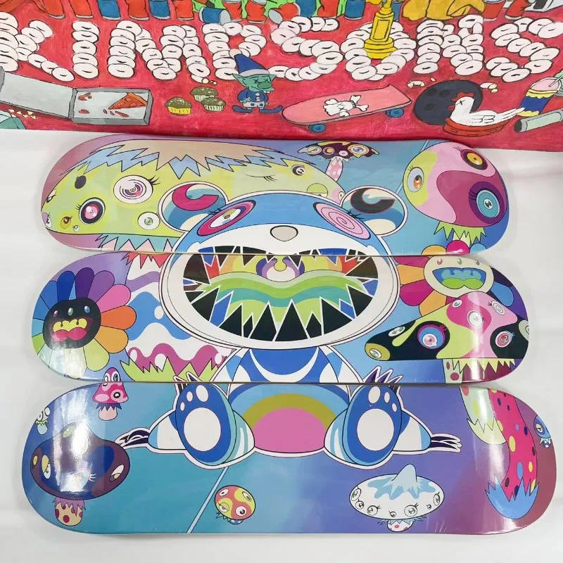 

Takashi SKATEBOARD WALL ART Decorate your walls with this unique TM/KK Flower Three skateboard canvas art. Turn those boring