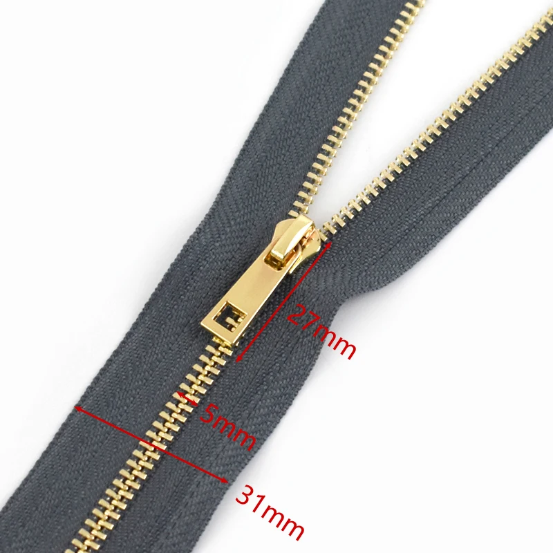 Meetee 2/5Pcs 3# Close-End Metal Zipper 15/20/25/30cm Sewing Closures Zip for Bags Ziper Clothing Pocket Zippers Replacement