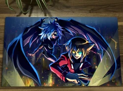 YuGiOh GX Playmat Yubel Yuuki Juudai CCG TCG Trading Card Game Mat Mouse Pad Desk Play Mat & Bag