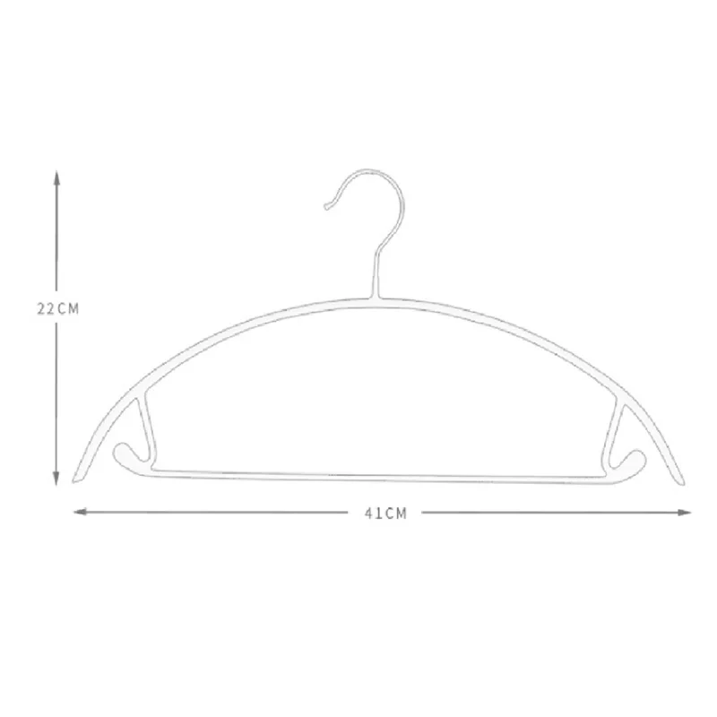 New Silver No Shoulder Bumps Non-Slip Hanger, Sweater Hanger, T-Shirt Hanger Suit Hanger with Pants Bar Pack of 10