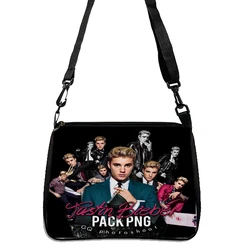 Borsa stampata Justin Bieber, borsa a tracolla leggera, borsa da lavoro portatile 5.23