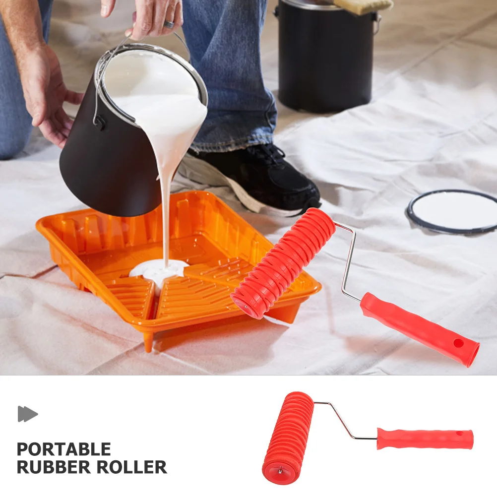 

2 шт. валиков для текстурной покраски гипсокартона, многоразовые резиновые валики для тиснения для потолков, шкафов и декоративных стен