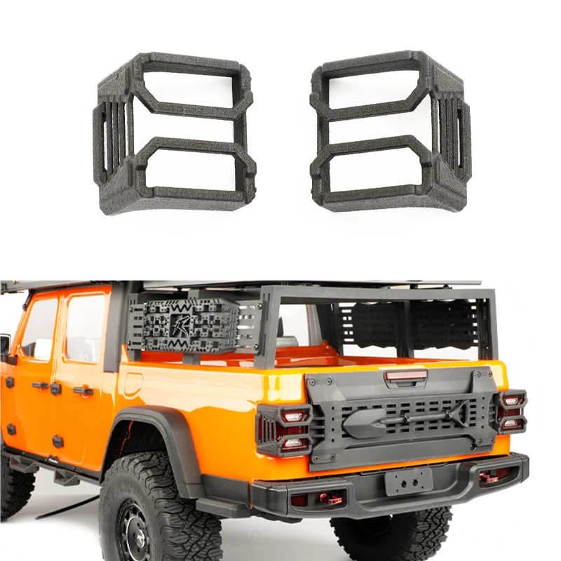 1set Simulated Tail Lamp Cover for 1/7 RC Crawler Car Traxxas Relalo Crobol MK07 JK07 Accessories