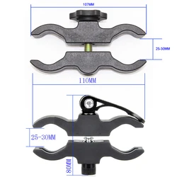 Clip de abrazadera de montaje de alcance de barril, soporte de montaje de liberación rápida para pistola de linterna, mira láser, telescopio, diámetro de 25mm-30mm