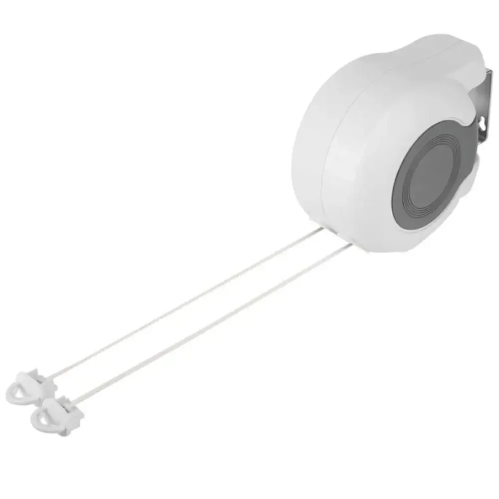 Adjustable Wall-Mounted Clothesline Stable 13m Length Double Drying Line Maximum Drying Space Retractable Design