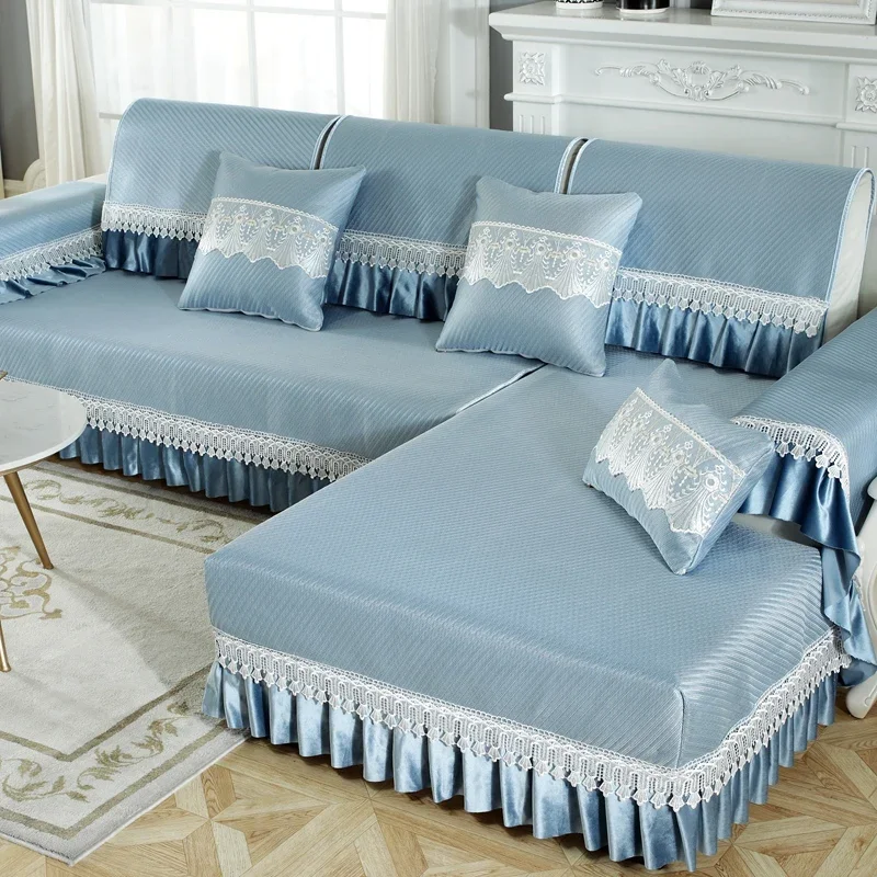 وسادة أريكة صيفية جديدة شاملة، حصيرة باردة، وسادة حصيرة من الخيزران والحرير الجليدي