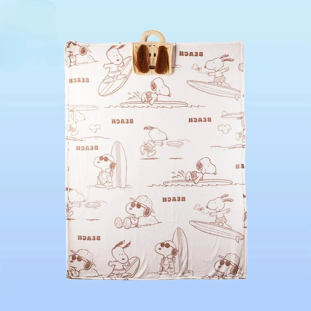 Snoopy Casual Blanket, Cartoon Fleece Throw Blanket, Lightweight Nap Blanket for Office & Students, Air Conditioning Blanket