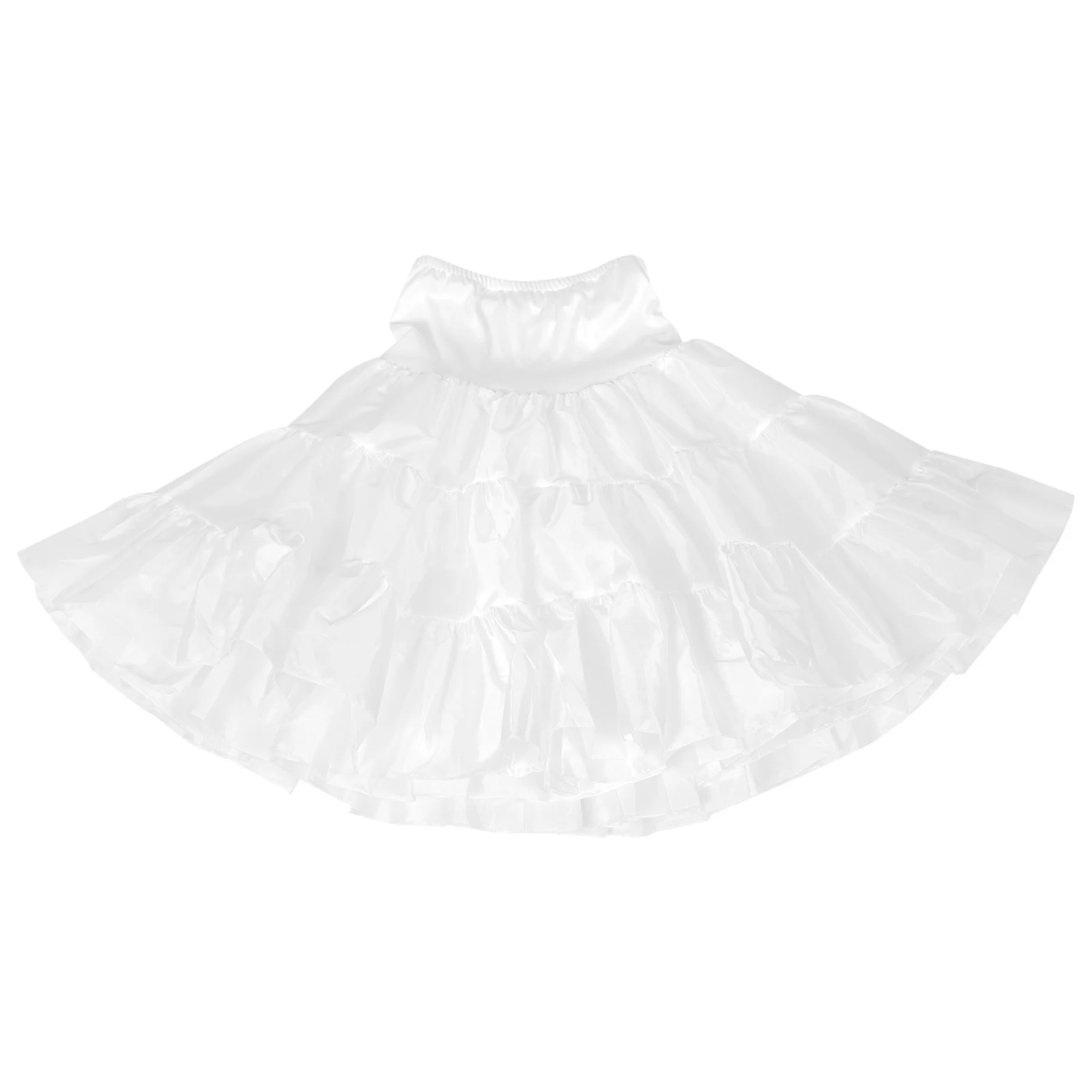 

1pcs Wedding Dress Petticoat Adjustable Waist Tulle Underskirt For Bride Gown Floor Length Bridal Support Prom Dress