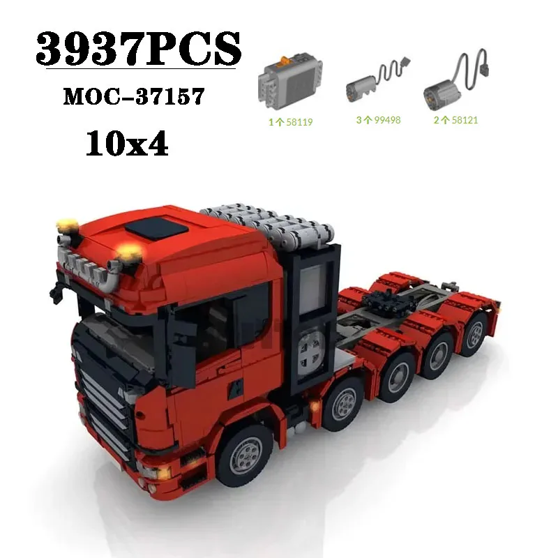 

MOC-37157 RC10x4 6 Classic Custom Truck Splicing Building Block Model 3937PCS Children's Birthday Building Block Toy Gift