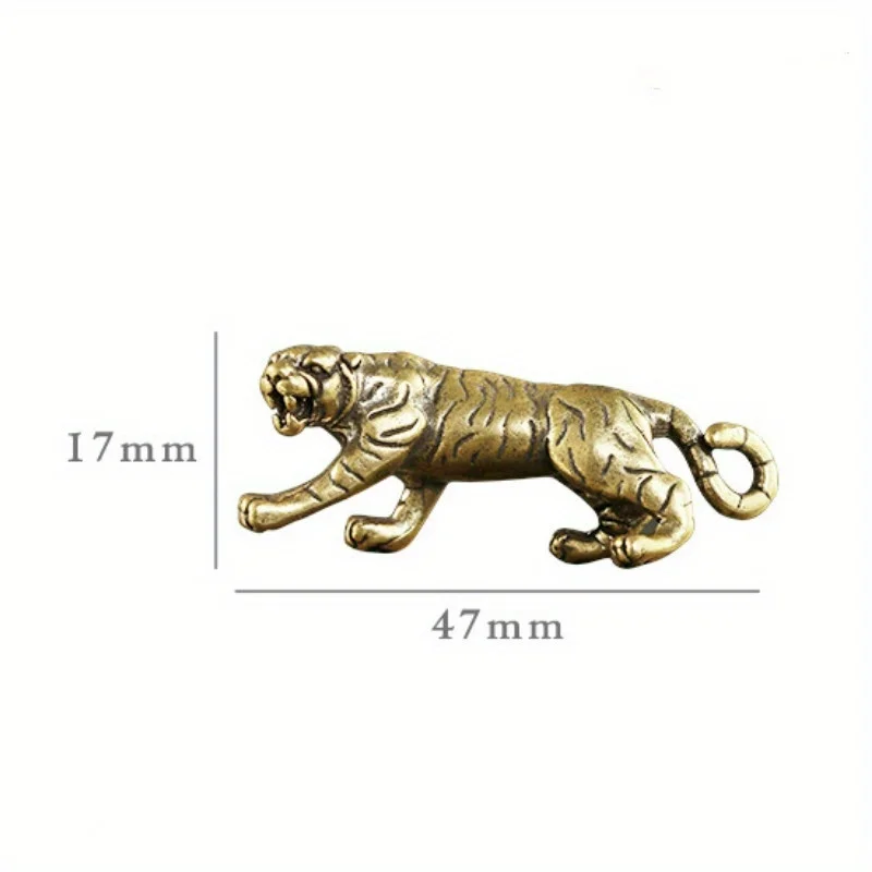 1PC Antique Copper Figurines Home Decor Accessories Vintage Brass Animal Mountain Ornaments Desk Decorations