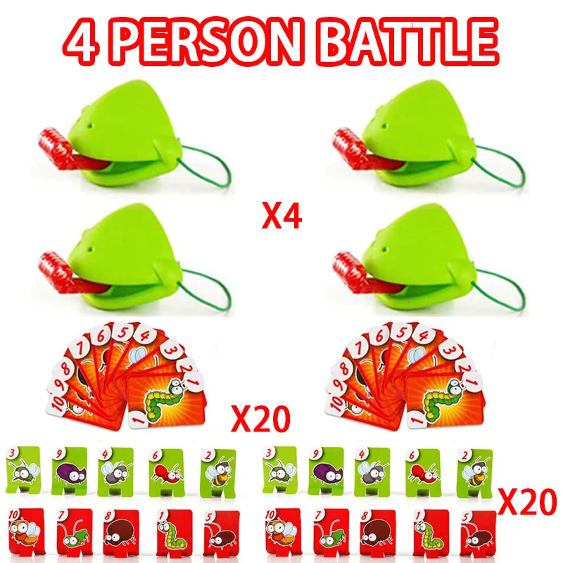 Kikker Hagedis Masker Kwispelde Tong Likkaarten Bordspellen voor Kinderen Familiefeest Speelgoed Antistress Grappig Desktop Puzzelspel Speelgoed