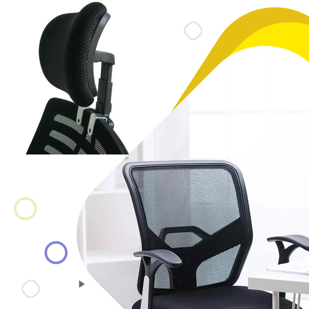 Neck Support For Ergonomic Chair Breathable Fabric And Portable Size Executive Chair Headrest