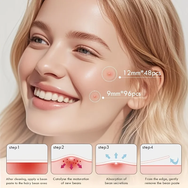 228 قطعة من رقعة حب الشباب غير المرئية ذات الغروانية المائية غير المهيجة، بدون بقايا أو تغطية عيب، لطيفة وغير مهيجة #5