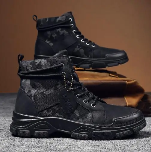 Nam Giới Quân Sự Của Giày 2022 Thu Đông Chiến Thuật Cổ Chân Giày Làm Giày Chân Ô Tô Xe Máy Bootie Thời Trang Ngoài Trời Đi Bộ Giày