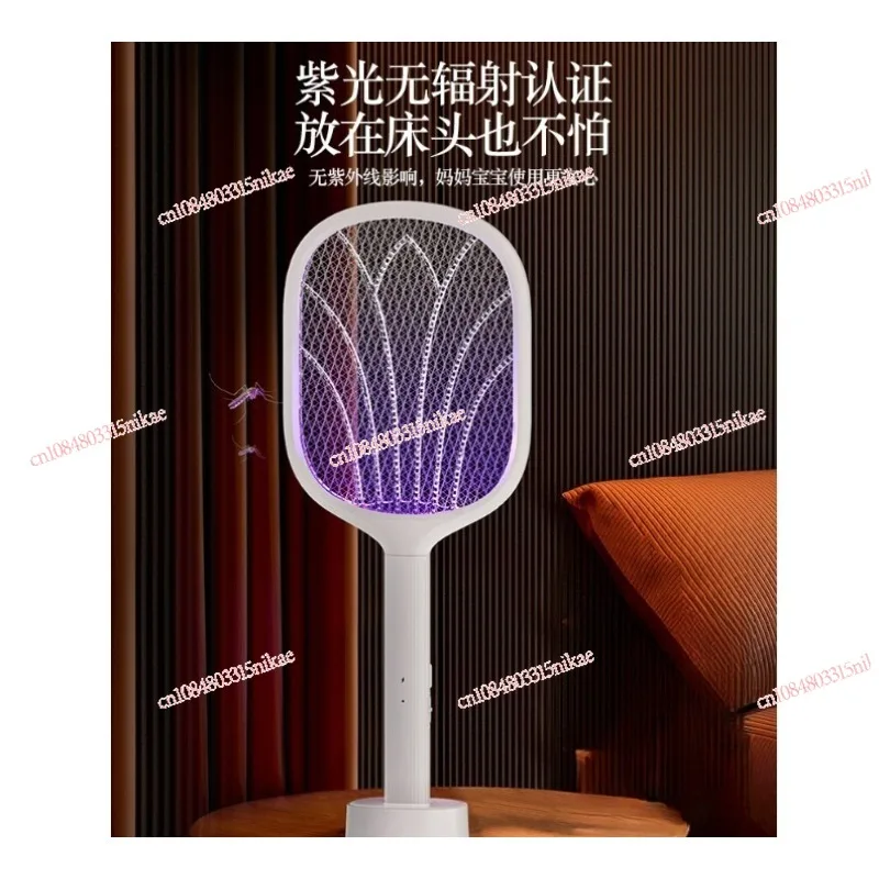 

2-in-1 Electric Mosquito Swatter Rechargeable Bug Zapper for Home (Mosquito/Fly)