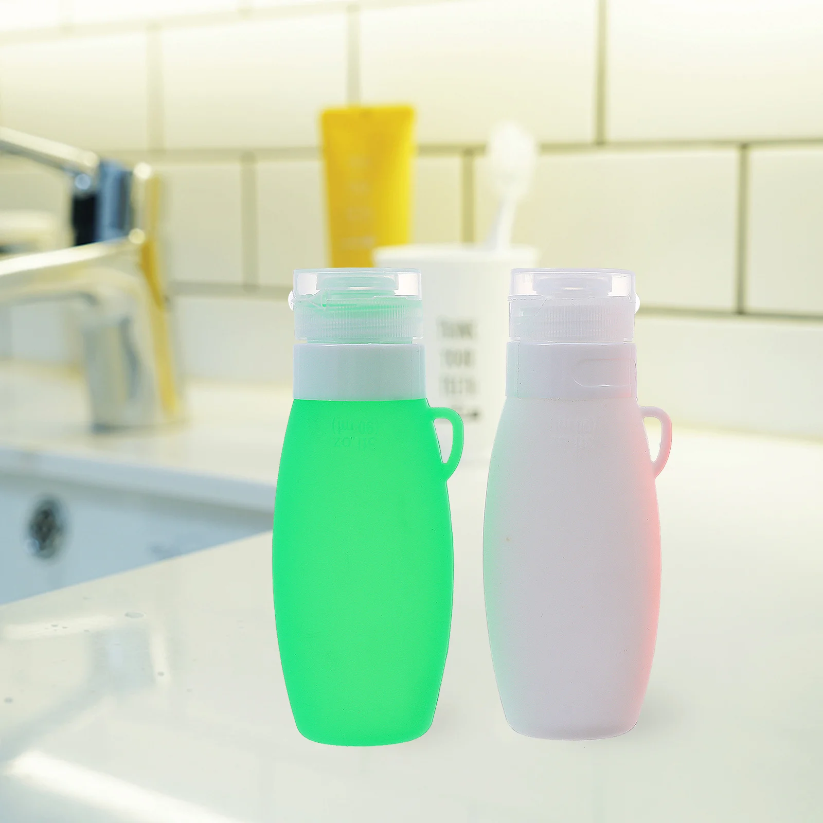 Silicone Lotion Dispenser Bottles Travel Empty Storage Bottles 90ml Lightweight Portable Travel Lotion Container