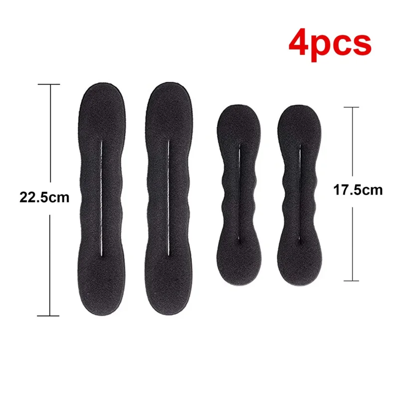 الإسفنج البلاستيك حلقة مجعد صانع الشعر Scrunchie عقال تويست كعكة دونات بكرة الشعر العصابات الشعر أدوات تصفيفة الشعر